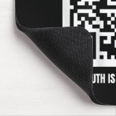 Qr Trump Dancing Code Merch Uni-Erwachsene, Schwar Mousepad (Ecke)