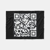 Qr Trump Präsident Trump Tance Code Funny Uni Fleecedecke (Vorderseite (Horizontal))