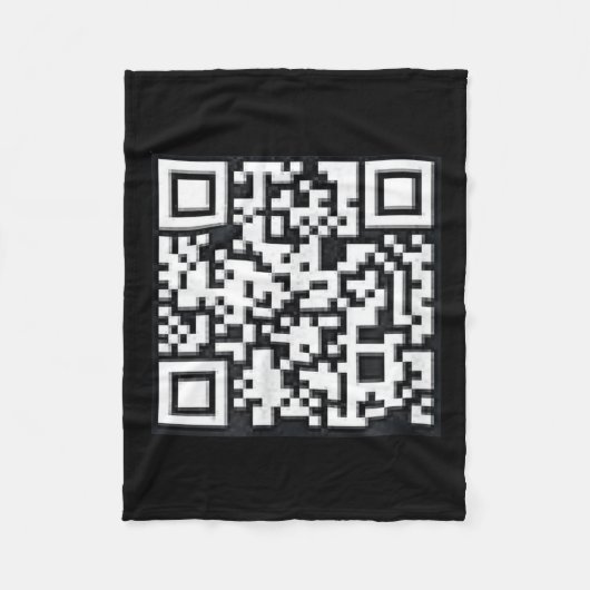 Qr Trump Präsident Trump Tance Code Funny Uni Fleecedecke (Vorderseite)