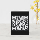 Qr Trump Präsident Trump Tance Code Funny Uni Karte (Gelbe Blume)