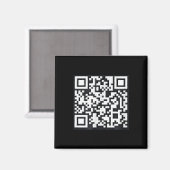 Qr Trump Präsident Trump Tance Code Funny Uni Magnet (Vorderseite/Rückseite)