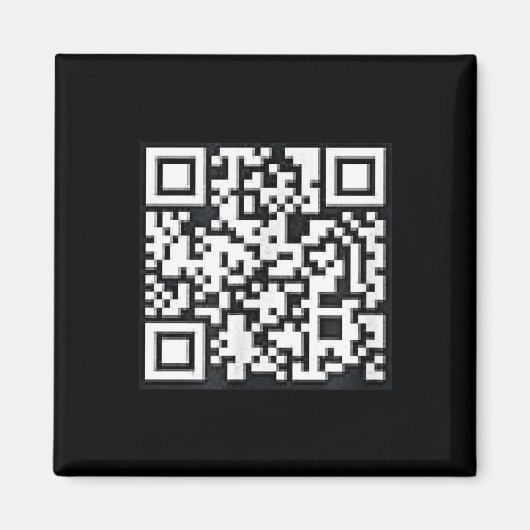 Qr Trump Präsident Trump Tance Code Funny Uni Magnet (Vorne)