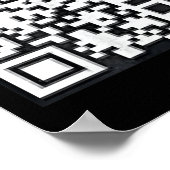 Qr Trump Präsident Trump Tance Code Funny Uni Poster (Ecke)