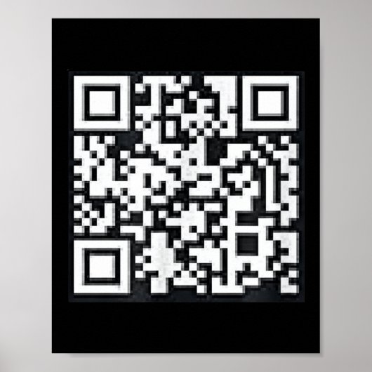 Qr Trump Präsident Trump Tance Code Funny Uni Poster (Vorne)