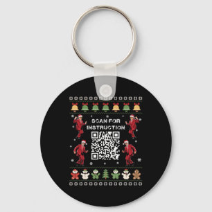 Qr Trump Tanz Code Präsident scannen für Anweisung Schlüsselanhänger
