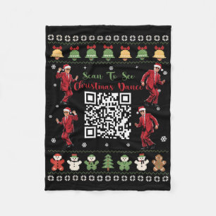 Qr Trump Tanz Code Präsident Tanz Code Weihnachten Fleecedecke