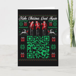 Qr Trump Tanz Code Santa Trump Mach Weihnachten Gr Karte