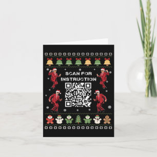 Qr Trump Tanzcode Präsident Scanne nach Anweisunge Karte