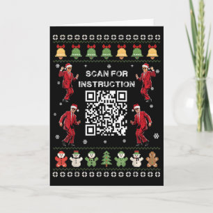 Qr Trump Tanzcode Präsident scannen für Anweisung Karte