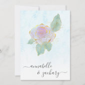 *~* QR TURQUOISE Damask UAWG AR12 Wedding Inv Einladung (Vorderseite)