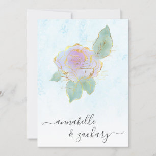 *~* QR TURQUOISE Damask UAWG AR12 Wedding Inv Einladung