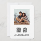 QR UAWG All-In-One Chic-Schreibmaschine 2 Foto Hoc Einladung (Rückseite)