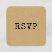 QR-UAWG-Antwort für Vintage Schreibmaschinen Begleitkarte (Vorderseite)