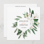 *~* QR UAWG AR15 Peony Blume Rahmen Hochzeit Einladung (Vorne/Hinten)