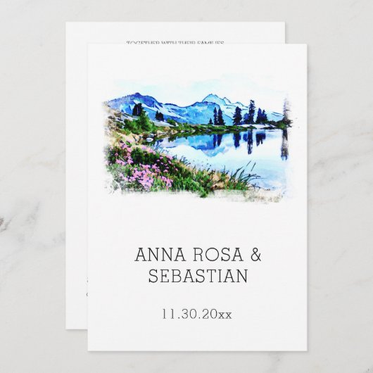 *~* QR UAWG Florenz Italien Firenze AP19 Wedding Einladung (Vorne/Hinten)