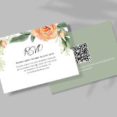 QR-UAWG für die Farbflora Peach RSVP Karte