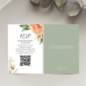 QR-UAWG für die Farbflora Peach RSVP Karte