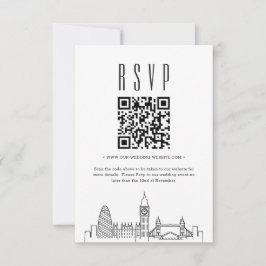 QR-UAWG für Hochzeiten in London Einladung