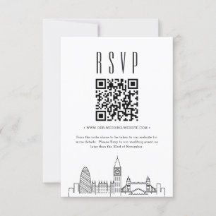 QR-UAWG für Hochzeiten in London Einladung
