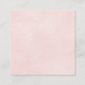 QR-UAWG-Grenze fleckige weiche rosa Hochzeit Begleitkarte (Rückseite)