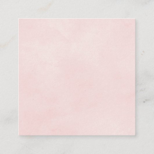 QR-UAWG-Grenze fleckige weiche rosa Hochzeit Begleitkarte (Rückseite)