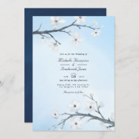 QR UAWG-Hochzeit mit weißem Kirschblumen