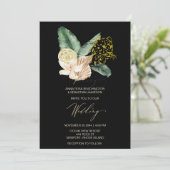 *~* QR UAWG Jungle Tropischer Leopard AR21 WEDDING Einladung (Stehend Vorderseite)