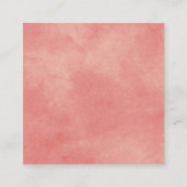 QR-UAWG Korallenrosa Hochzeit Begleitkarte (Rückseite)