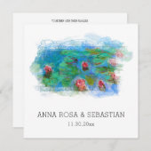 *~* QR UAWG MONET LILY POND AP12 UAWG Wedding Einladung (Vorne/Hinten)