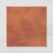 QR-UAWG Terracotta Hochzeit Begleitkarte (Rückseite)