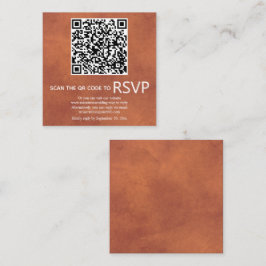 QR-UAWG Terracotta Hochzeit Begleitkarte