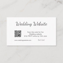 QR UAWG wedding website simple Schwarz-weiß UAWG