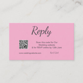 QR UAWG wedding website simple Schwarz-weiß UAWG Visitenkarte