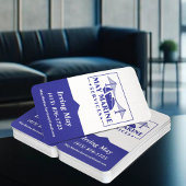 QR-URL für Navy Blue/White Marine Services Visitenkarte