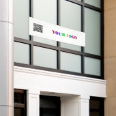 QR-URL und Logo-Werbebanner Banner (Äußeres Gebäude)