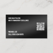 🔳 QR Valet Trash Visitenkarte (Rückseite)