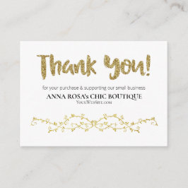 *~* QR Verzierte Scroll DANK IHNEN LOGO Review AP8 Begleitkarte