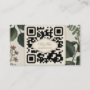 QR-Visitenkarte für Aquarellfarben Visitenkarte