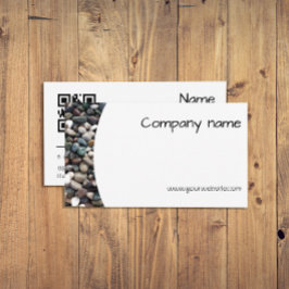 QR-Visitenkarte für Minimalistische Meereskiefern Visitenkarte