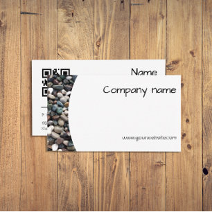 QR-Visitenkarte für Minimalistische Meereskiefern Visitenkarte