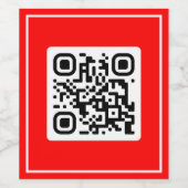 QR Vorschlag - Heiraten Sie mich? Weinetikett (Einzelnes Label)