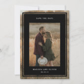 QR-Website für Minimalistisches Gerahmtes Foto Hoc Save The Date (Vorderseite)