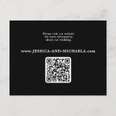 🌈 ❤️ QR + Wedding DETAILS Herz des Stolzes Hochze Begleitkarte (Rückseite)