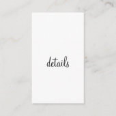 QR WEDING WEBSITE Hinzufügen des Datums Schwarz-we Begleitkarte (Vorderseite)