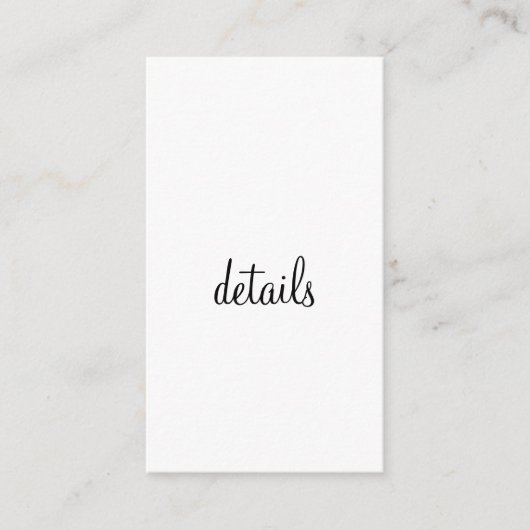 QR WEDING WEBSITE Hinzufügen des Datums Schwarz-we Begleitkarte (Vorderseite)