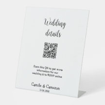 QR WEDING WEBSITE Hinzufügen des Datums Schwarz-we