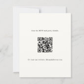 QR Weihnachtsfeier Party Einladung (Rückseite)