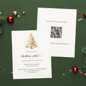 QR Weihnachtsfeier Party Einladung