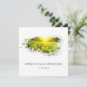 *~* QR Weintrauben Italien AR21 UAWG Wedding Einladung (Stehend Vorderseite)