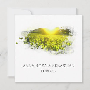 *~* QR Weintrauben Italien AR21 UAWG Wedding Einladung